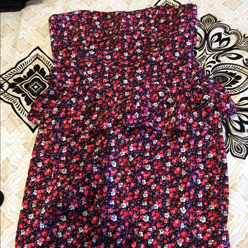 "Aqua" floral dress